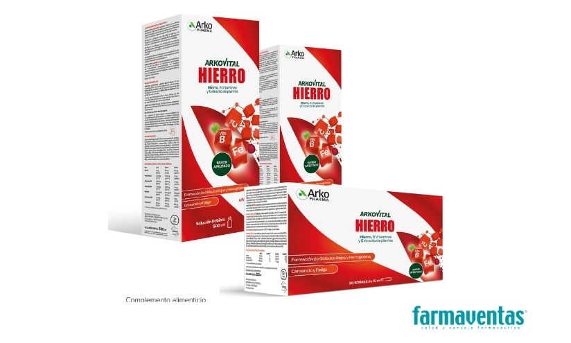 Nueva fórmula natural de Arkopharma para reducir el cansancio asociado al déficit de hierro