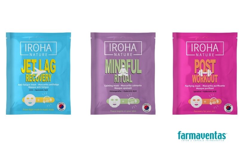 Moments Masks de Iroha Nature, cada momento tiene su cuidado