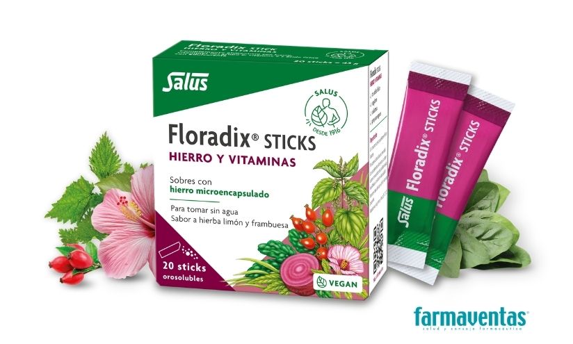 Floradix Sticks: una nueva solución para la suplementación con hierro desde la farmacia