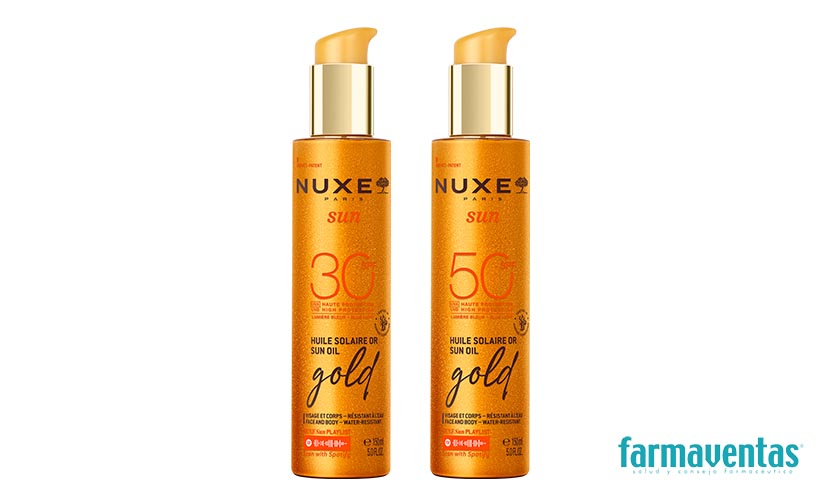 Nuxe presenta su primer aceite de alta protección Glow Dorado