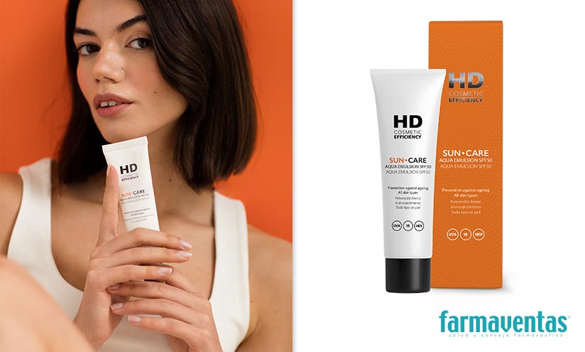 HD SUNCARE AQUA EMULSION SPF50. El único fotoprotector que combina epigenética y SPF50 para un tratamiento antiedad global.