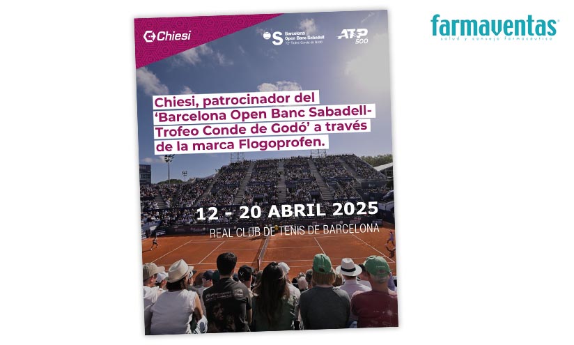 Chiesi patrocina por segundo año consecutivo el ‘Barcelona Open Banc Sabadell – Trofeo Conde de Godó’ a través de la marca Flogoprofen