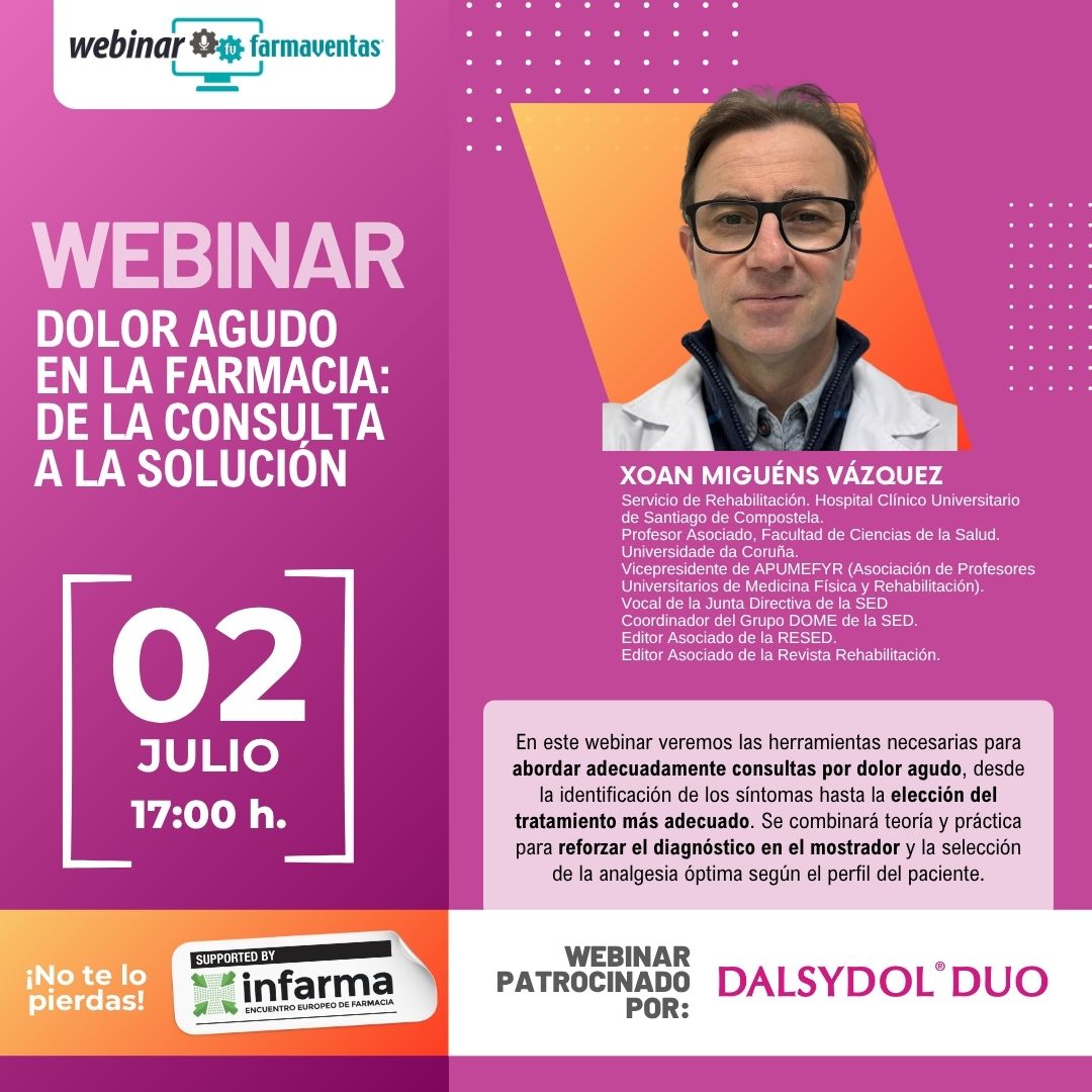 DOLOR AGUDO EN LA FARMACIA: DE LA CONSULTA A LA SOLUCIÓN