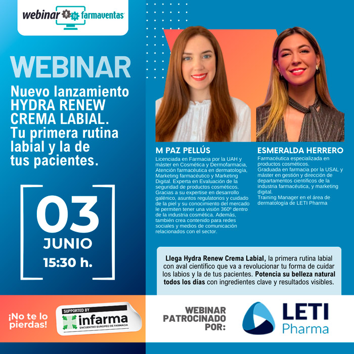 NUEVA LANZAMIENTO HYDRA RENEW  CREMA LABIAL.  Tu primera rutina  labial y la de  tus pacientes.
