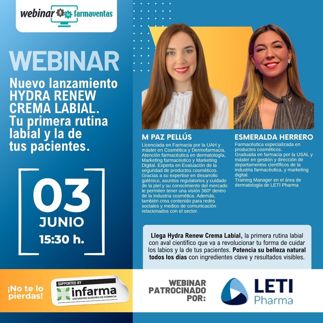 Nuevo lanzamiento HYDRA RENEW  CREMA LABIAL.  Tu primera rutina  labial y la de  tus pacientes.