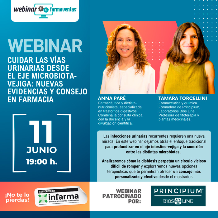 CUIDAR LAS VÍAS URINARIAS DESDE EL EJE MICROBIOTA-VEJIA: Nuevas evidencias y consejo en farmacia