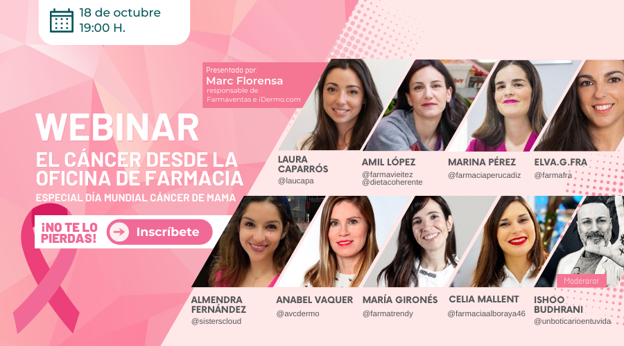 WEBINAR ESPECIAL DÍA MUNDIAL CANCER DE MAMA - El Cáncer desde la oficina de farmacia