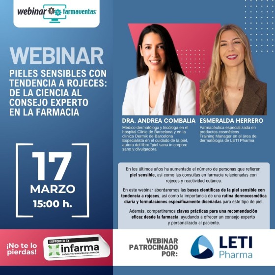 PIELES SENSIBLES CON TENDENCIA A ROJECES: DE LA CIENCIA AL CONSEJO EXPERTO EN LA FARMACIA