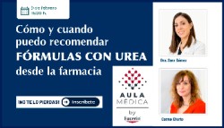 Cómo y cuando puedo recomendar FÓRMULAS CON UREA desde la farmacia